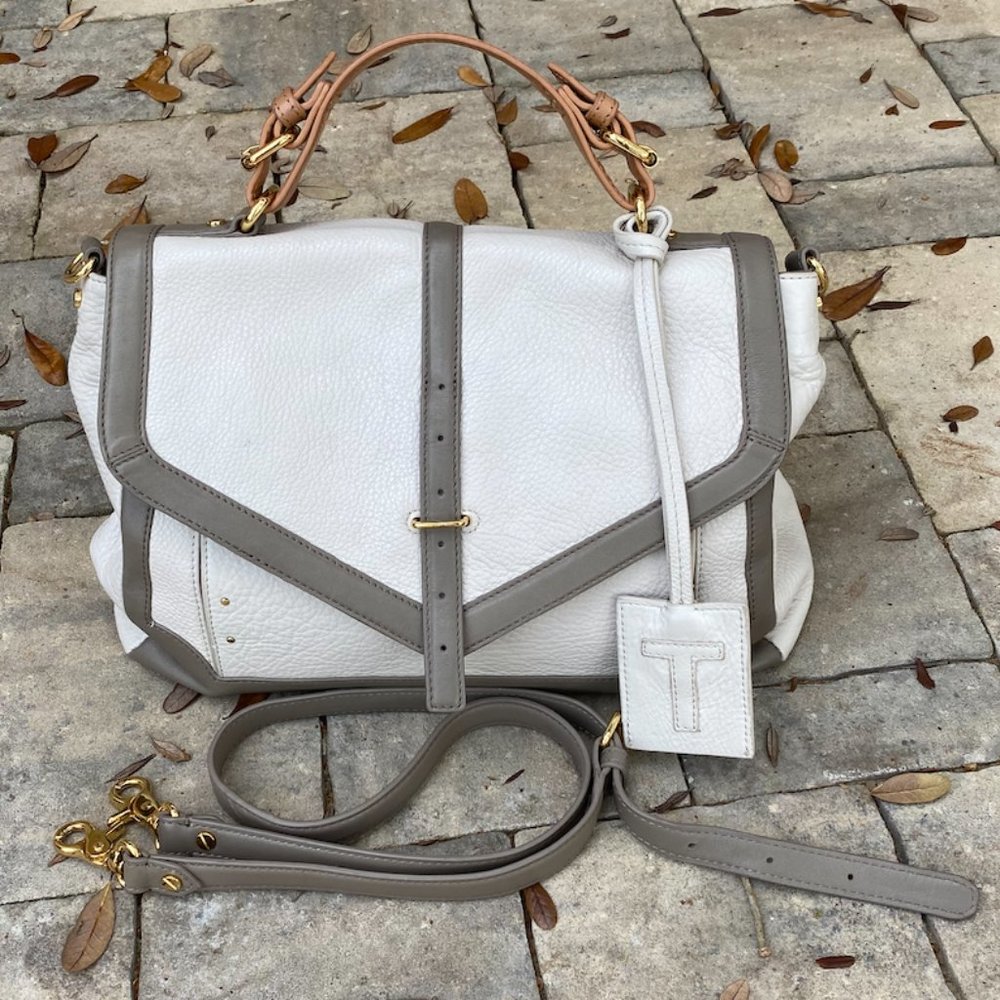 Tory Burch Two Tone 797 Medium Satchel NWOT